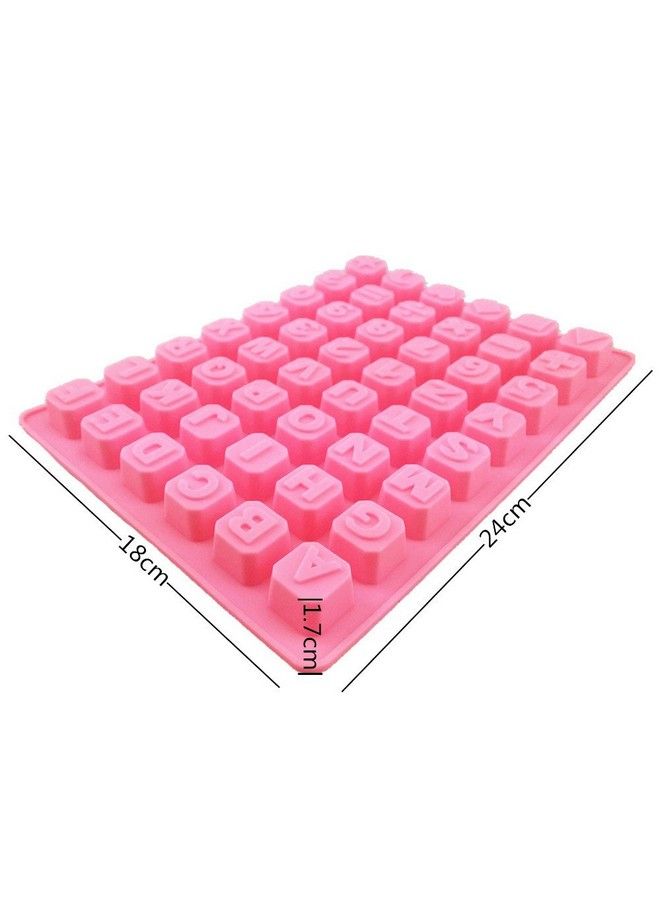 48 Cavity Silicone Alphabet Letter Number Math Sign Chocolate Candy Ice Cube Tray Mold Cake Decoration Bakeware Mould Maker