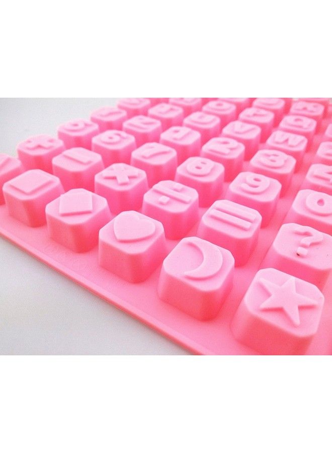 48 Cavity Silicone Alphabet Letter Number Math Sign Chocolate Candy Ice Cube Tray Mold Cake Decoration Bakeware Mould Maker