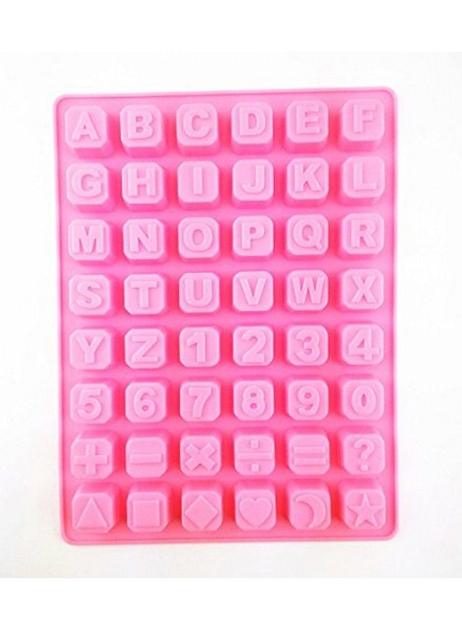 48 Cavity Silicone Alphabet Letter Number Math Sign Chocolate Candy Ice Cube Tray Mold Cake Decoration Bakeware Mould Maker