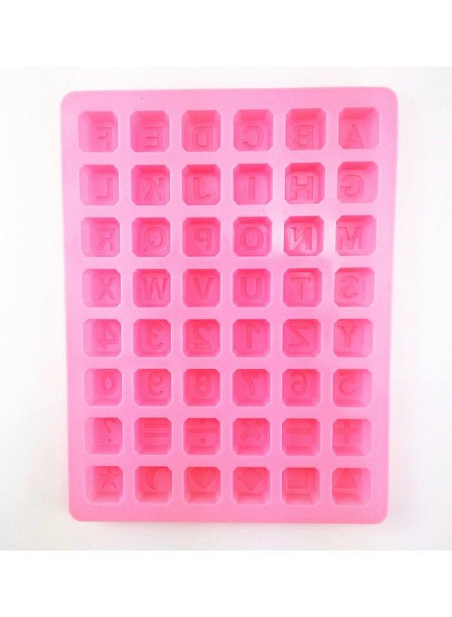 48 Cavity Silicone Alphabet Letter Number Math Sign Chocolate Candy Ice Cube Tray Mold Cake Decoration Bakeware Mould Maker