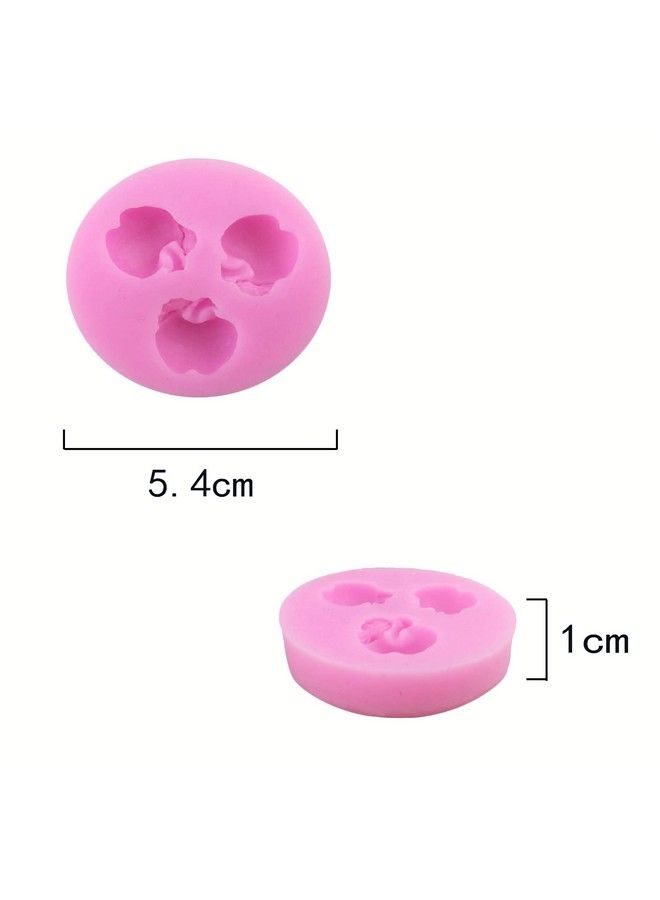 2 Pcs Apple Shape Plant Fruit Shape Moldsfood Grade Cake Molds For Fondant Homemade Cupcake Candychocolatebiscuit Decor Polymer Clay Bake Ware Baking Tools