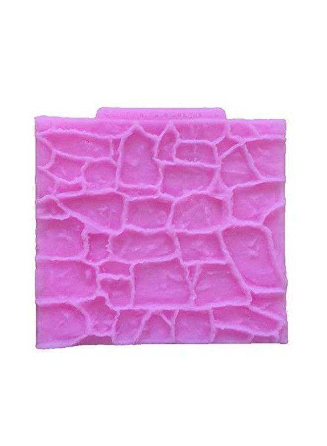 2 Pieces Rock Texture Silicone Lace Mold Food Grade Cake Molds Candy Icing Biscuit Decor Chocolatepolymer Clay Fondant Snow Cake Decorating Supplies