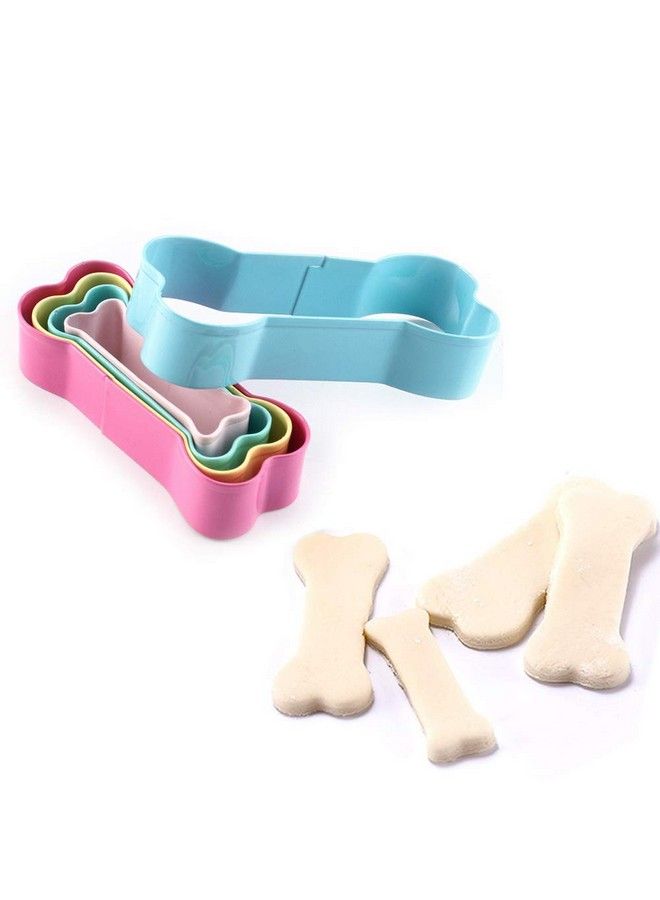 Cookie Cutter Dog Bone Shape Set Amison Stainless Steel Metal Dog Bone Shape Cutters Colorful Bpa Free 5 In 1