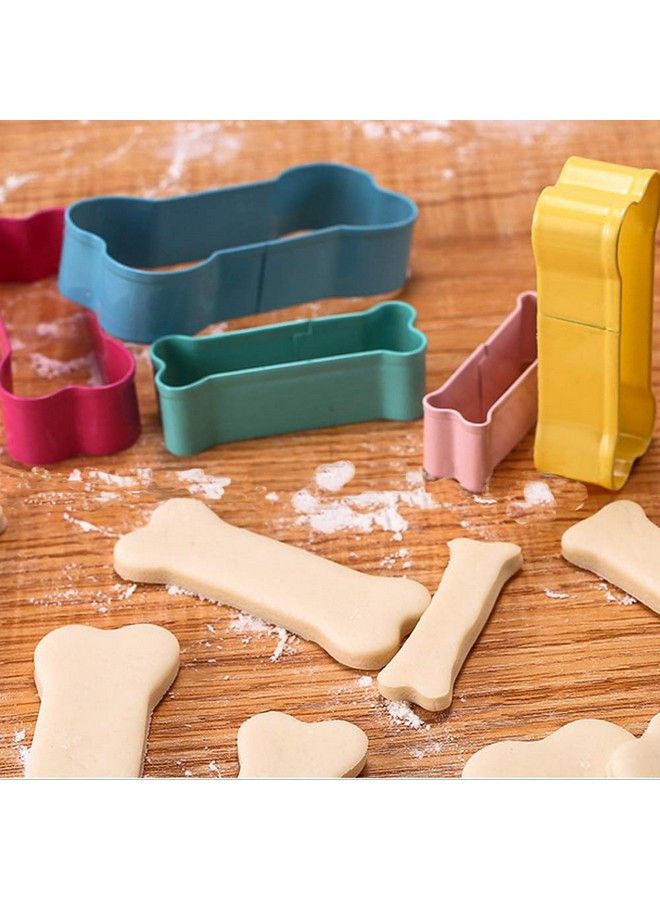 Cookie Cutter Dog Bone Shape Set Amison Stainless Steel Metal Dog Bone Shape Cutters Colorful Bpa Free 5 In 1