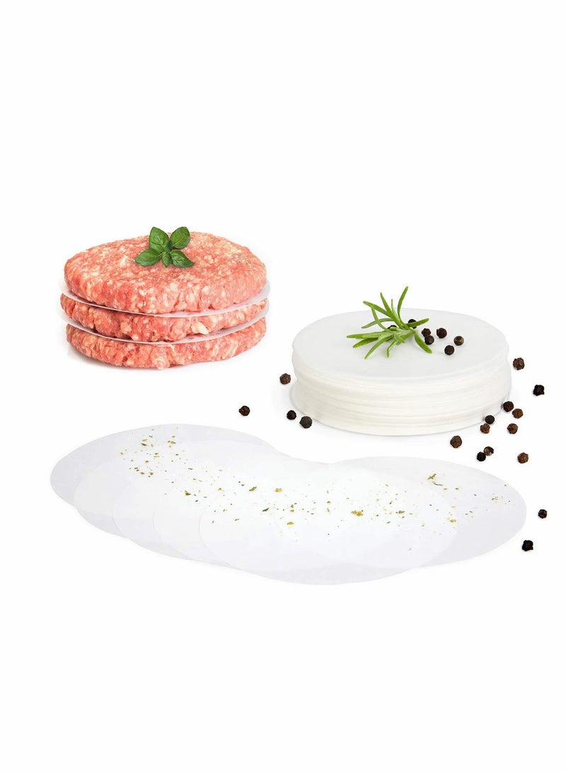 Burger Press Discs 500 Pieces Round 11 cm Parchment Paper for and Patty Makers Wax Sheets Hamburger Patties Meat Balls