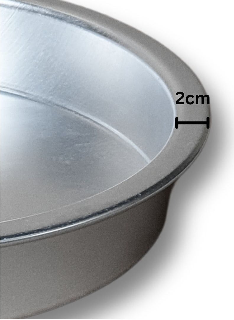 ARTC 2Pcs Portable Kunefe And Sweets Warmer Stand And Cooking Plate Silver 34cm
