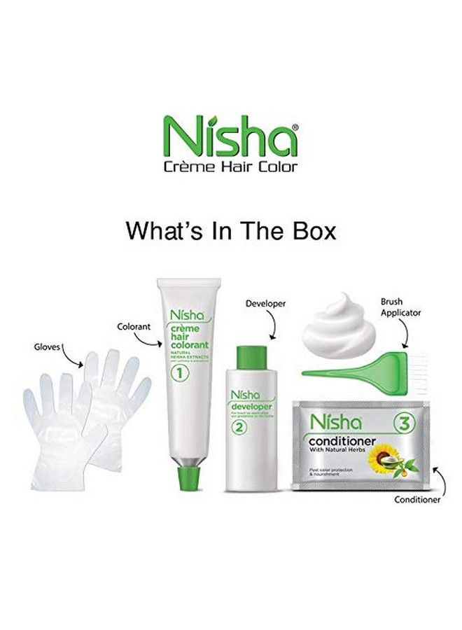 Hair Crème Colour For Women And Men Long Lasting Hair Colour 100% Grey Coverage With Henna Extracts Hair Colouring For Ultra Soft Deep Shine Conditioning With Natural Herbs Pack Of 2