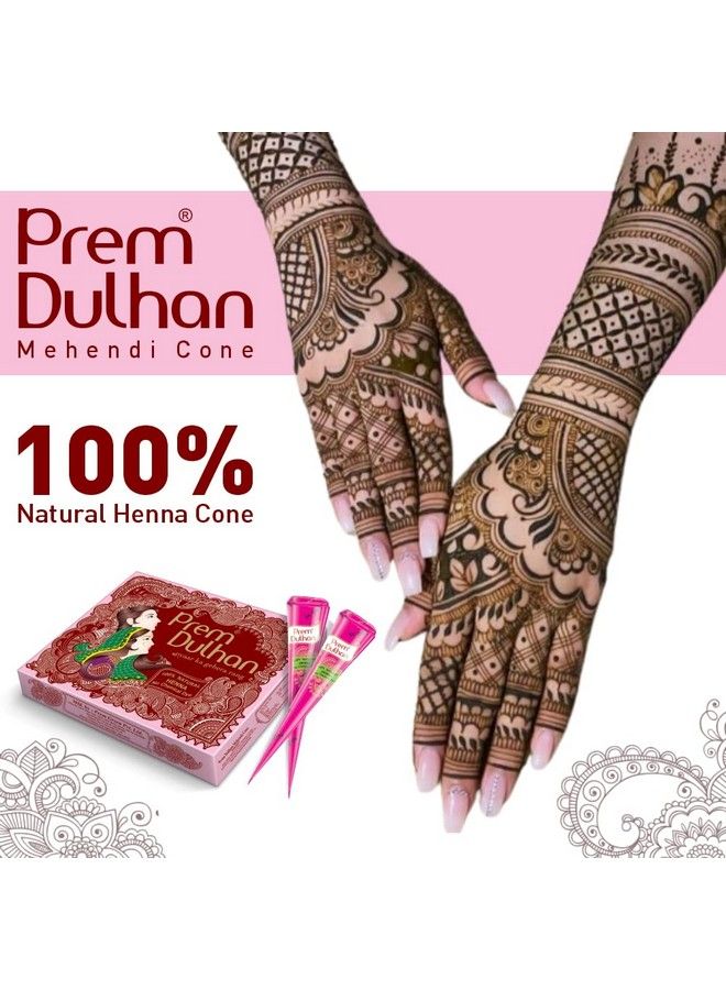 Hand Designing ; Without Chemical ; Long Lasting ; For Men Women ; Of 12 Pieces ; Natural Mehandi Cone 350Gm (Pack Of 2 Pink)