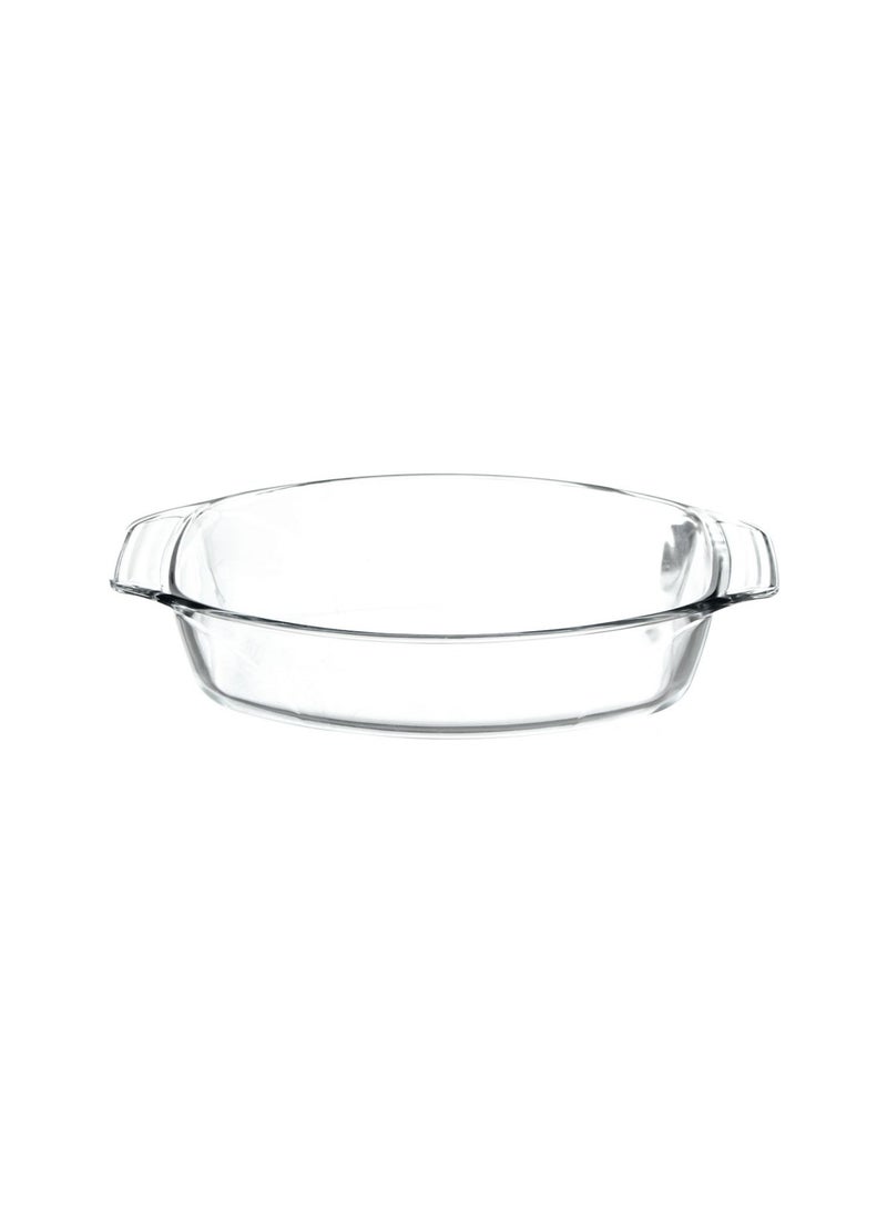 Glass Oval Oven Dish Clear 35x24cm