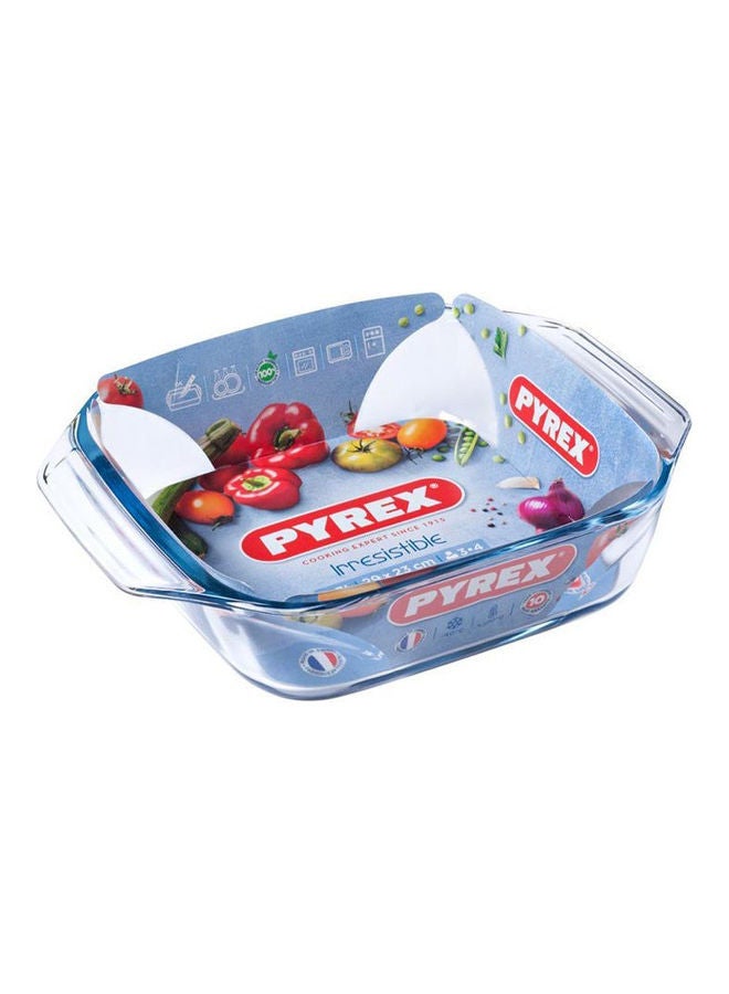 Square Roaster Dish Optimum Transparent 29x23cm