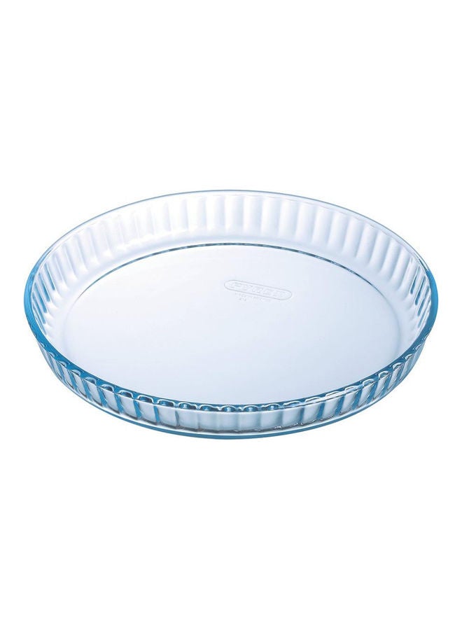 Flan Dish Round Clear 31cm
