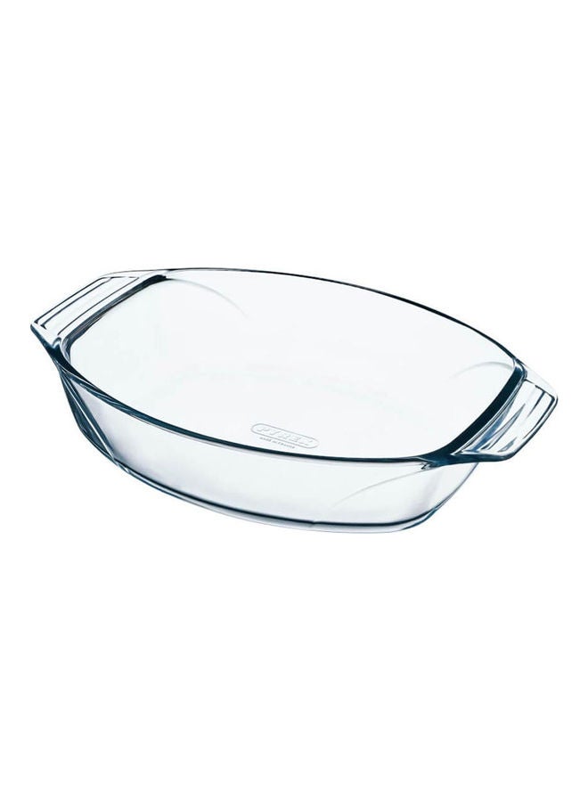 Roaster Oval Dish Clear 35x24cm