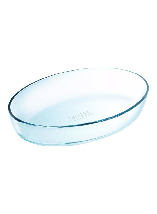 Glass Dish Roaster Clear 30x21cm