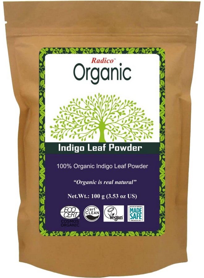 Organic Indigo Leaf Powder Hair Color 100G Black (Pack Of 4)