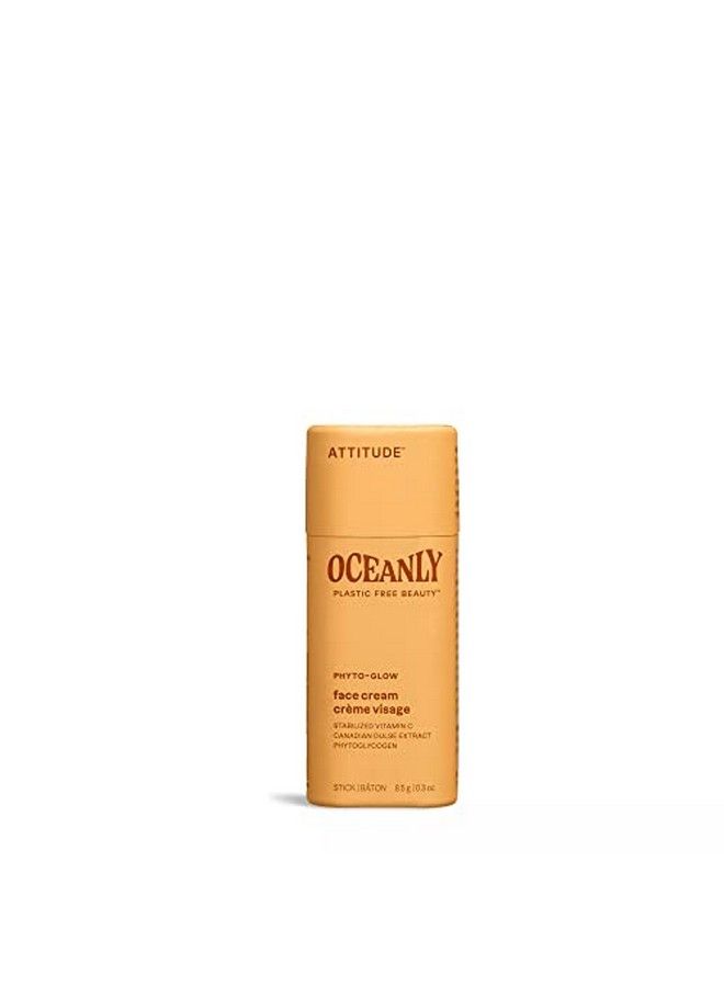 Oceanly Face Cream Bar Ewg Verified Plasticfree Plant And Mineralbased Ingredients Vegan And Crueltyfree Beauty Products Phyto Glow Unscented 0.3 Ounce