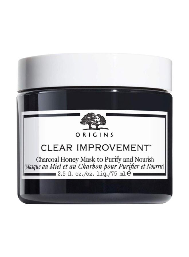 Clear Improvement Charcoal Honey Face Mask Black