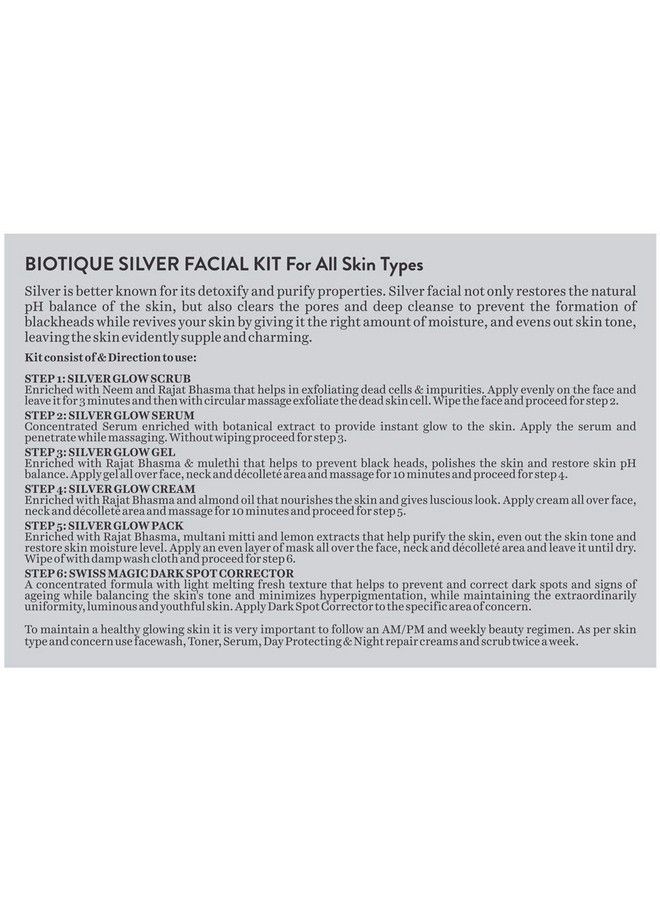 Bio Silver Facial Kit 65G (Pack Of 2)