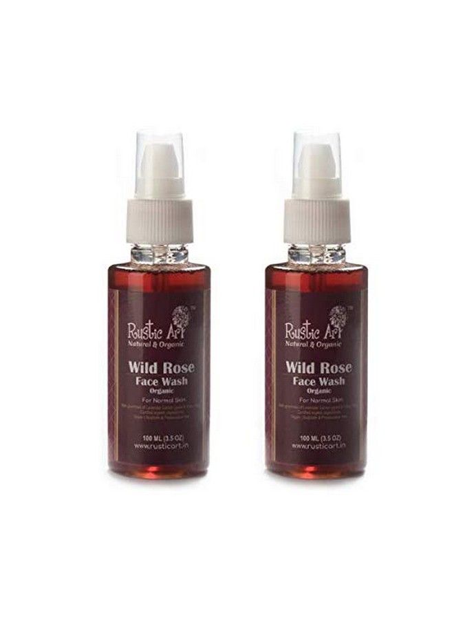 Organic Wild Rose Face Wash 100 Ml 100 Ml (Pack Of 2)