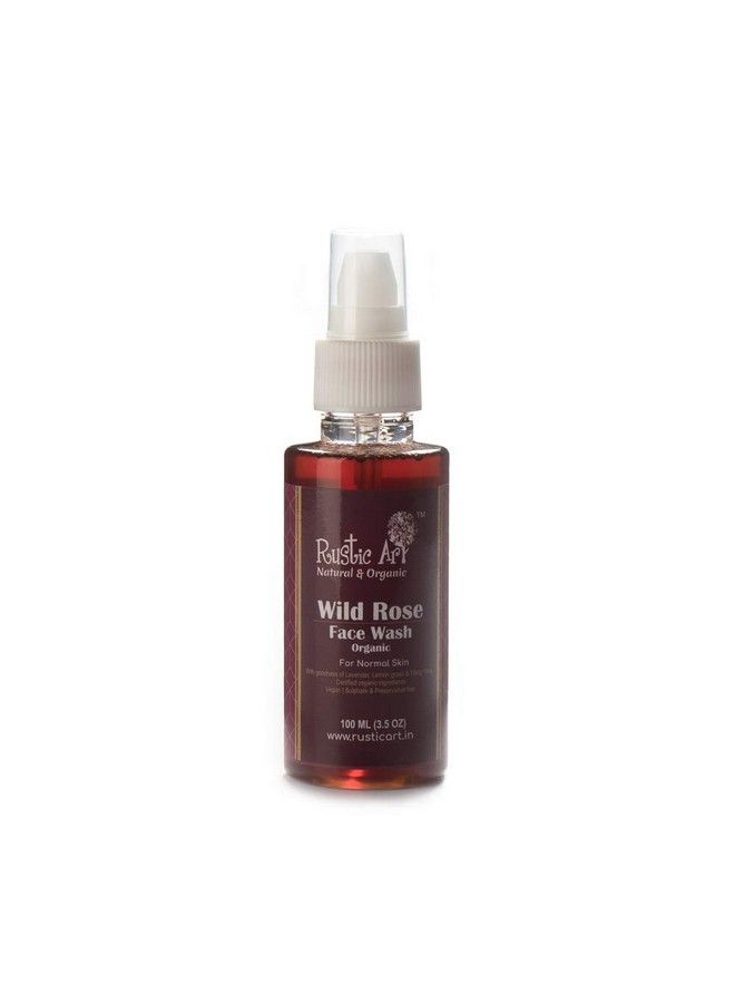 Organic Wild Rose Face Wash 100 Ml 100 Ml (Pack Of 2)