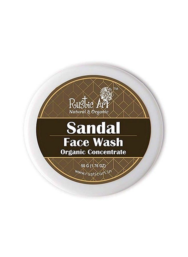 Organic Face Wash Concentrates For Deep Cleansing & De Tanning With Sandal & Geranium Charcoal 50 Gms Each