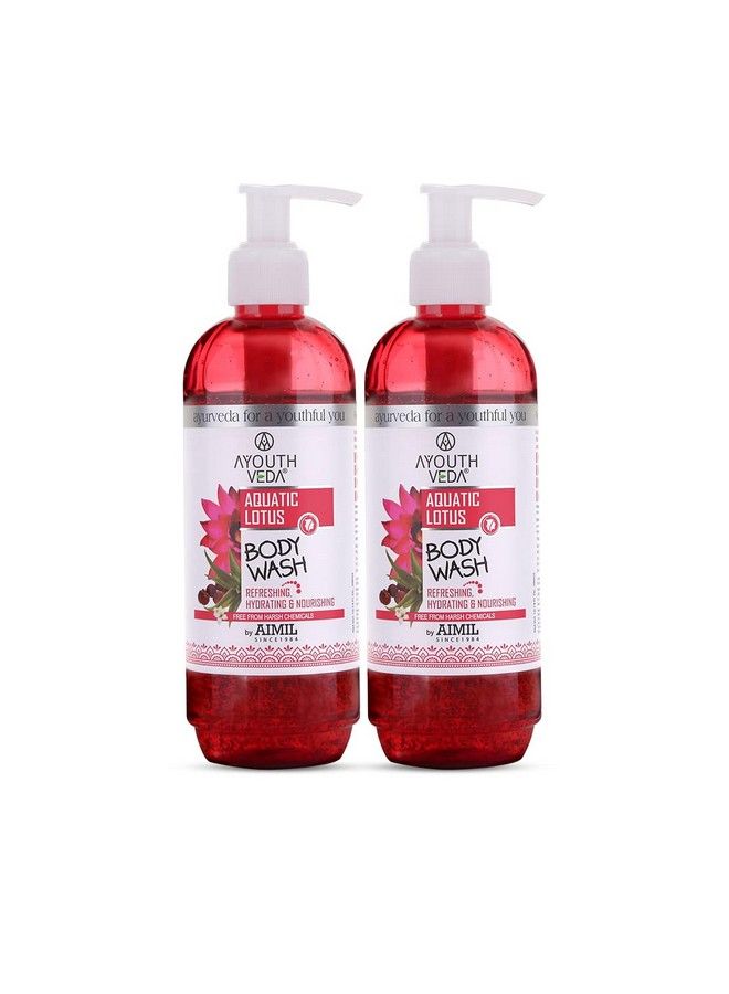 Aquatic Lotus Body Wash With Rich Blend Of Aloevera Lotus & Holy Basil ;Refreshes Deep Cleanses & Hydrates The Body ; Gentle Body Wash For Daily Use (Pack Of 2300Ml Each)