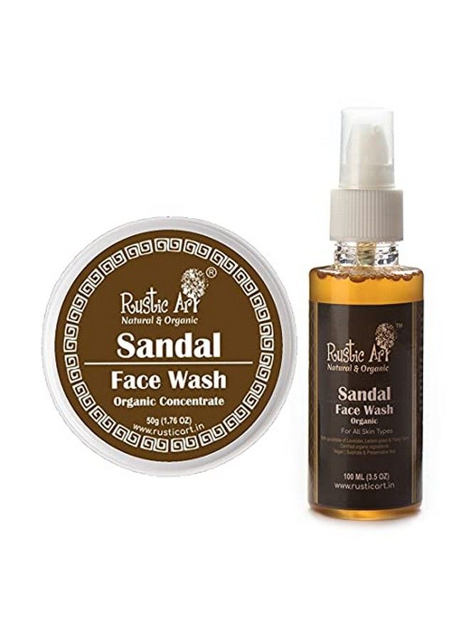 Sandal Face Wash & Concentrate For Detanning ; Reduce Blemishes Acne Whiteheads Pack