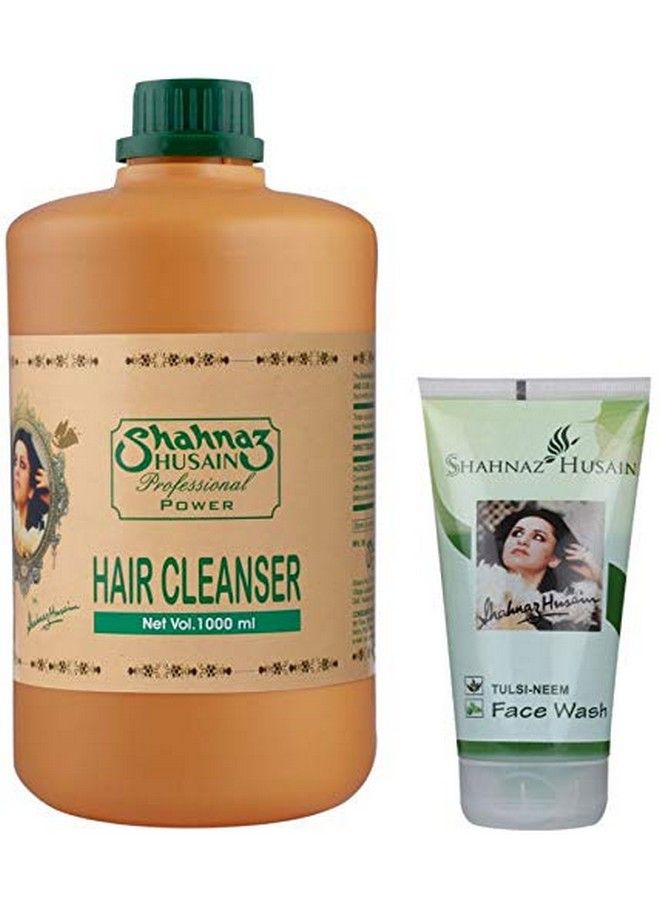 Professional Power Hair Cleanser 1000Ml And Tulsi Neem Face Wash 50Gm