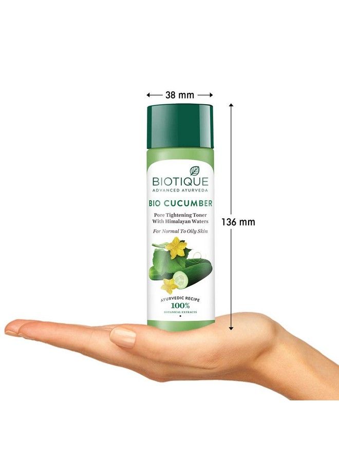 Biotique Bio Fruit Whitening Lip Balm 12G And Biotique Bio Cucumber Pore Tightening Toner 120Ml (Pack Of 2)