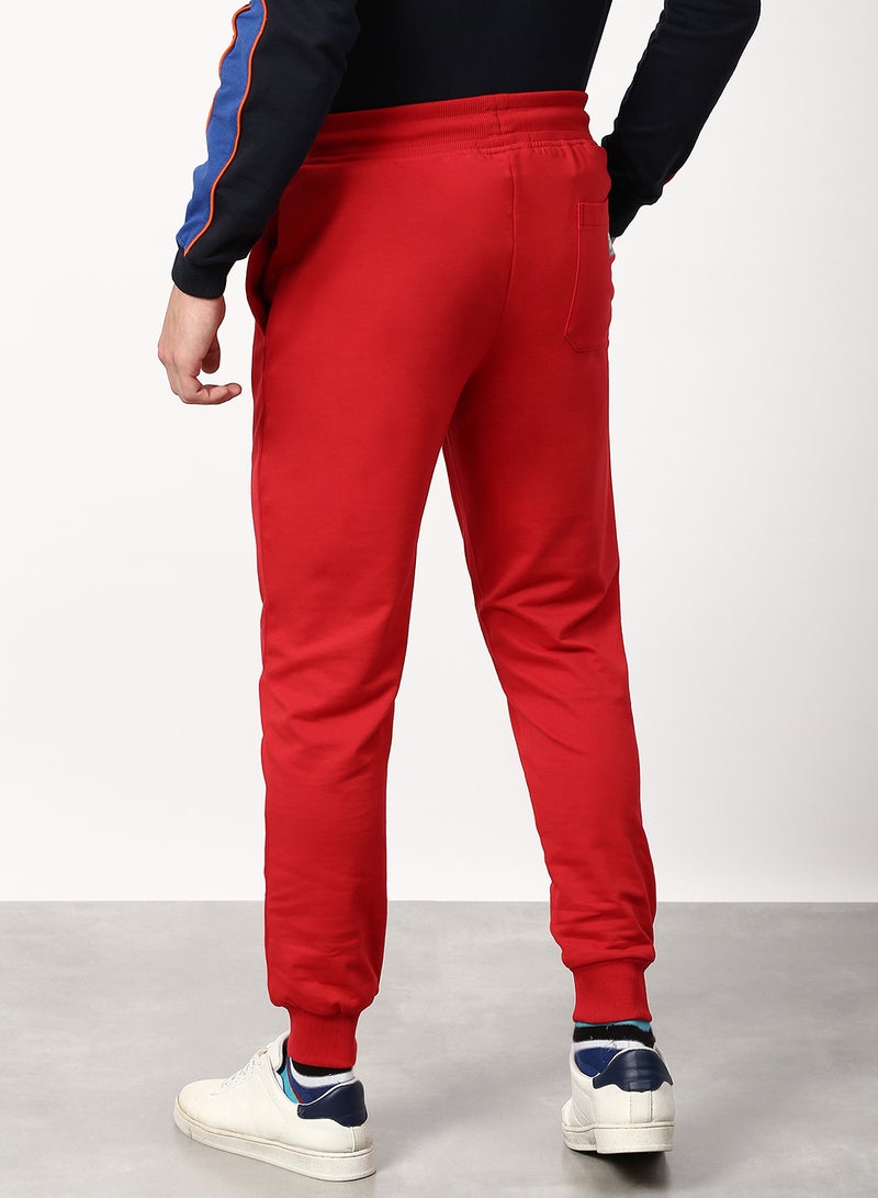 Regular Fit Joggers Red