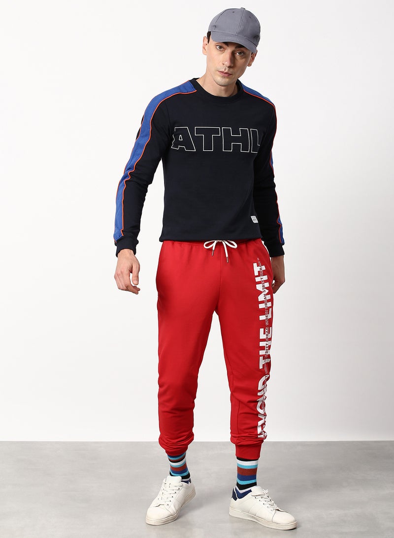 Regular Fit Joggers Red