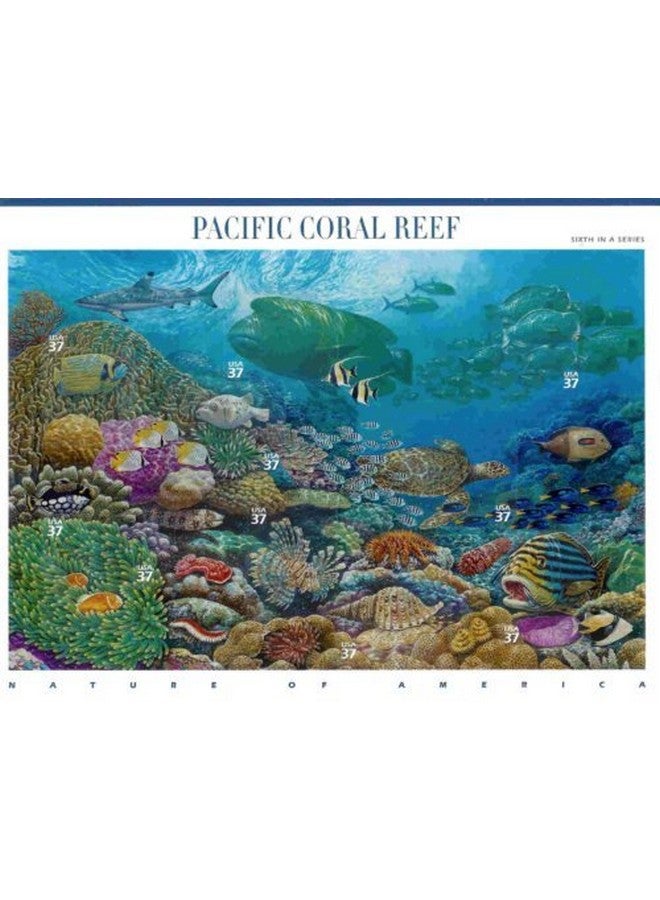 Pacific Coral Reef (Nature Of America) Full Sheet Of 10 X 37Cent Postage Stamps Usa 2004 Scott 3831