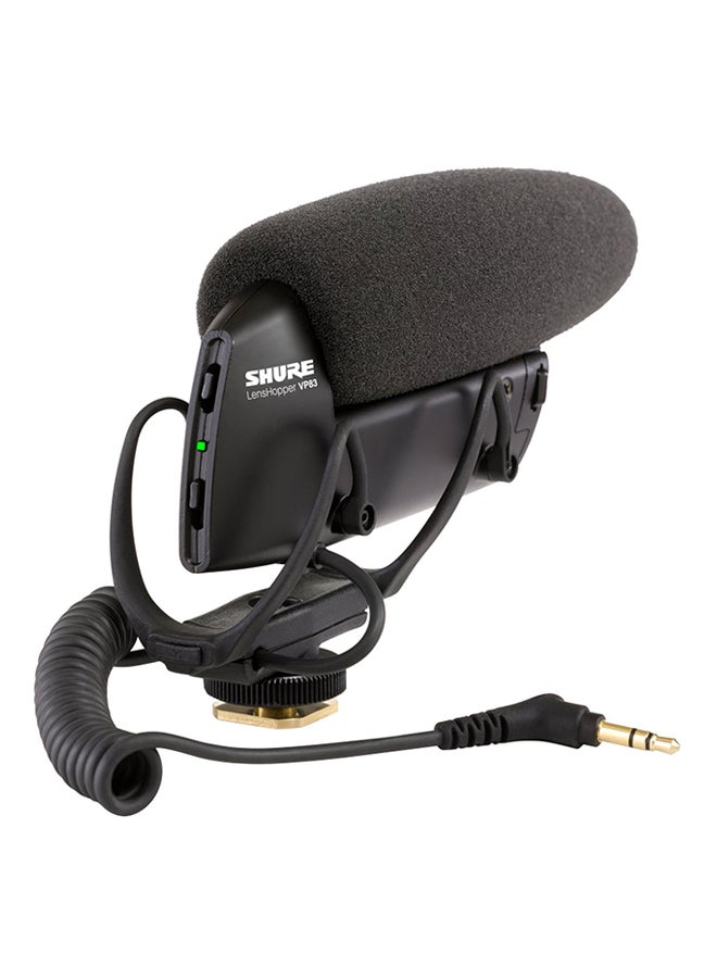 LensHopper Camera-Mount Condenser Microphone VP83 Black