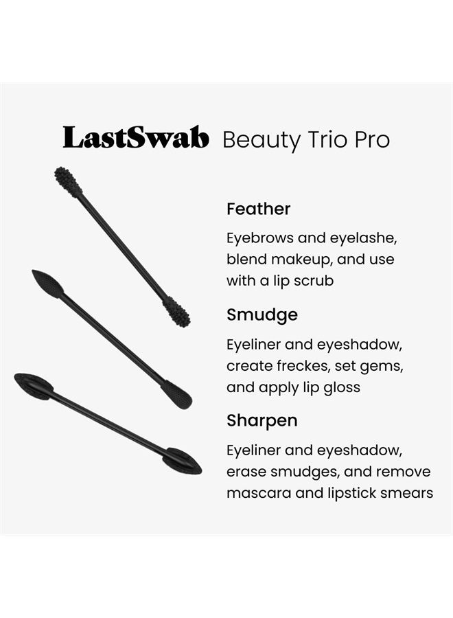 ® Reusable Cotton Swabs for Gentle & Eco-Friendly Beauty Routines - The Sustainable Alternative to Single-Use Q Tips - Zero Waste & Easy to Clean - Comes with a Travel Case Holder with Mirror