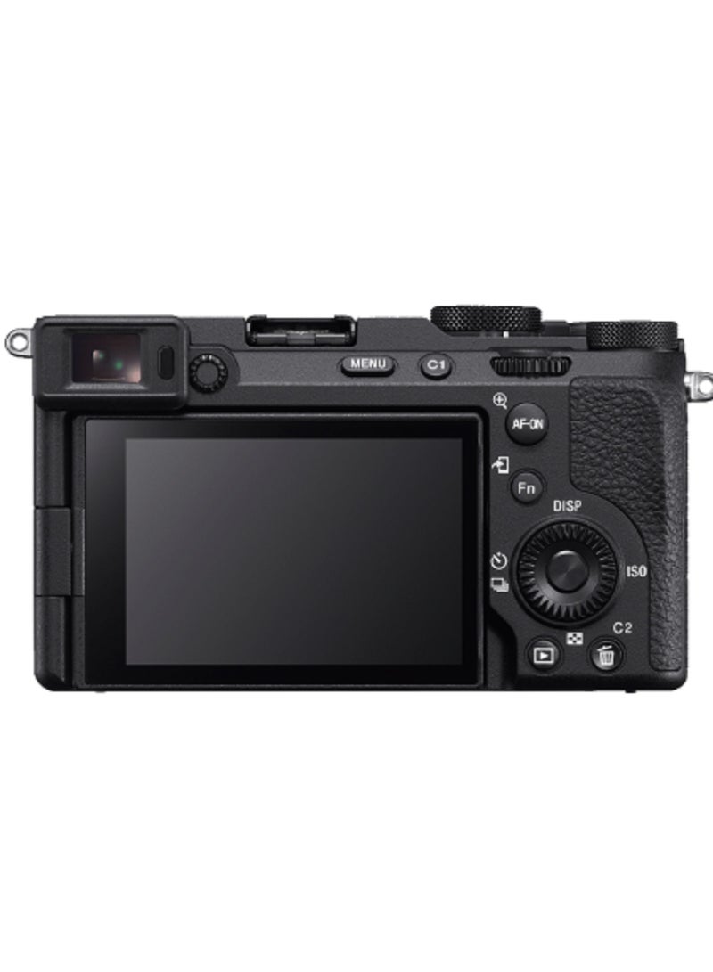 Alpha 7CⅡ ILCE-7CM2 Black | Versatile Compact Full-frame Camera, Body Only, Black, 1 Year Warranty