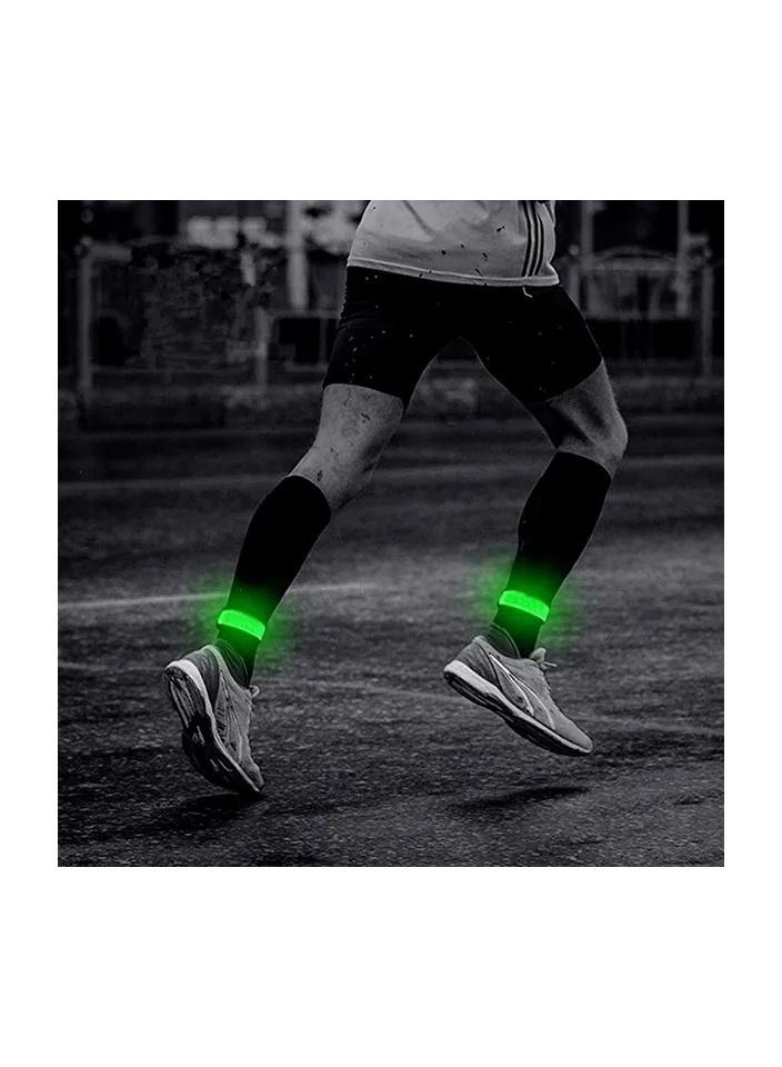 1-Piece Glowing Bracelets,Sport LED Wristbands Adjustable Running Warnning Light for Runners Joggers Cyclists Bike,Random Colour