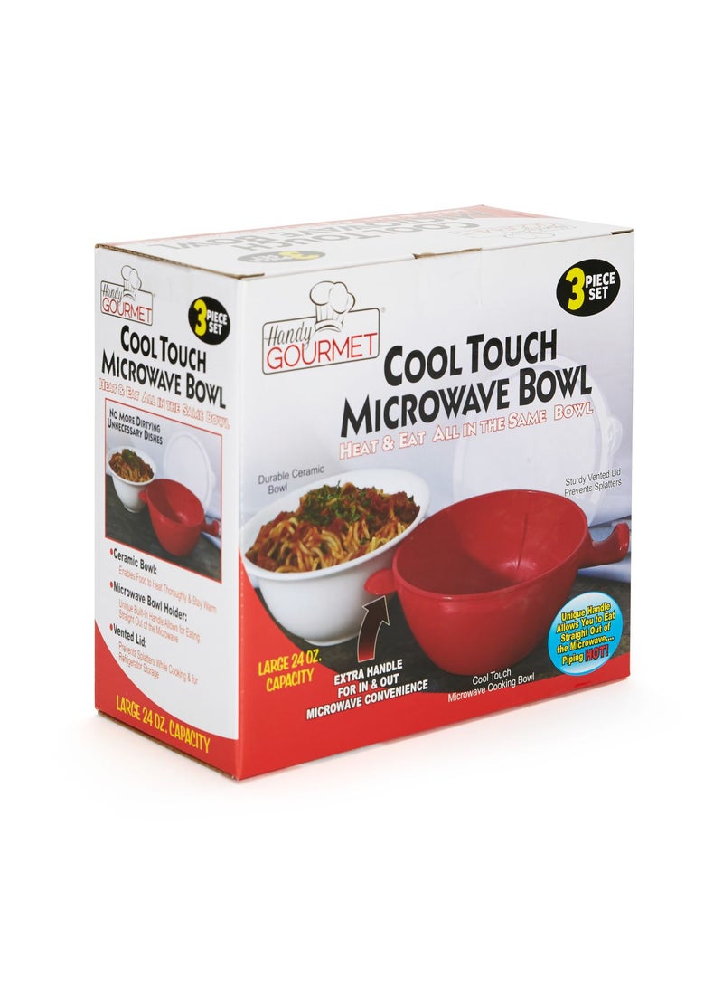 Cool Touch Micro Bowl Red