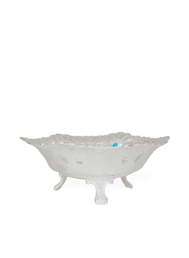 Silver Plated Bowl Silver 20cm