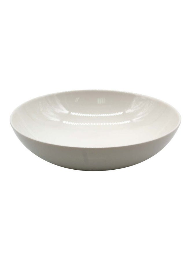 Fine Plus Low Bowl White 21 x 21 x 6cm