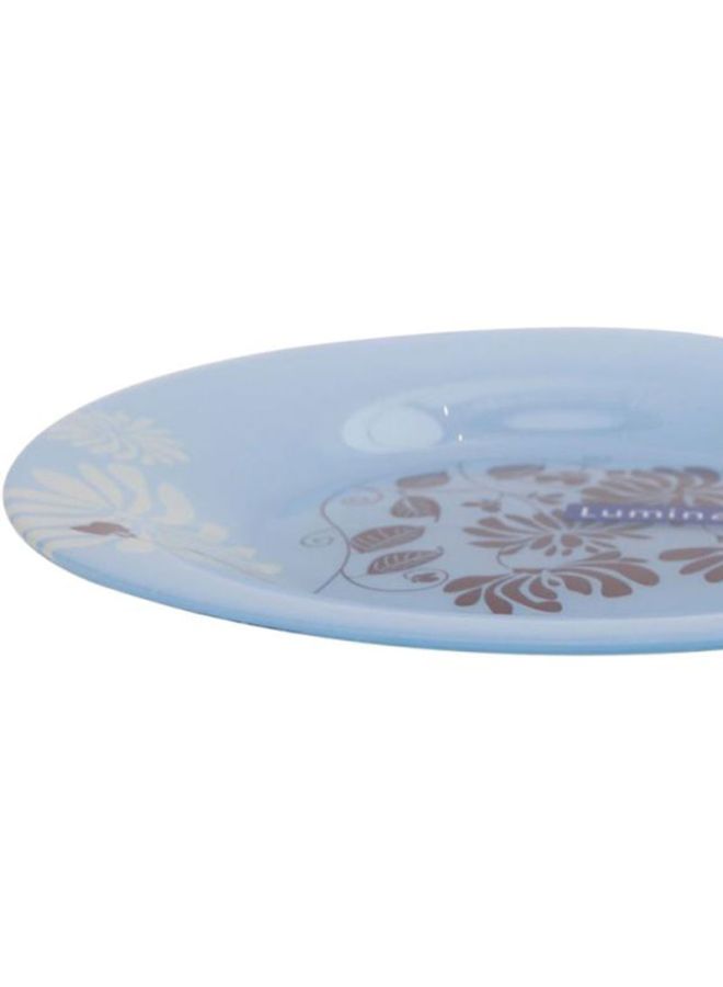 6-Piece Value Pack Tamako Dessert Plate Set Blue/Brown 2.6x23x18.6cm