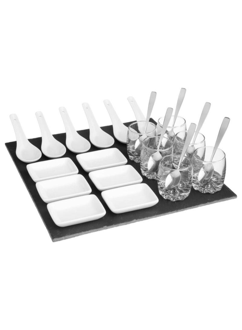 Sg Appetizer Set 30 x 30 x 6.8cm 25Pcs