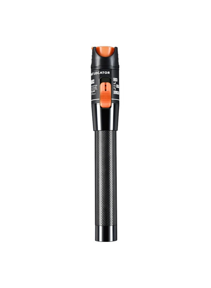 Visual Fault Locator, 1-60km Fiber Optic Red Light Pen, Vfl Optical Fiber Cable Fault Tester, Red Light Pen For Network Fiber Cable Test, Fiber Optic Source Tester Detector Meter, (10mw Orange)