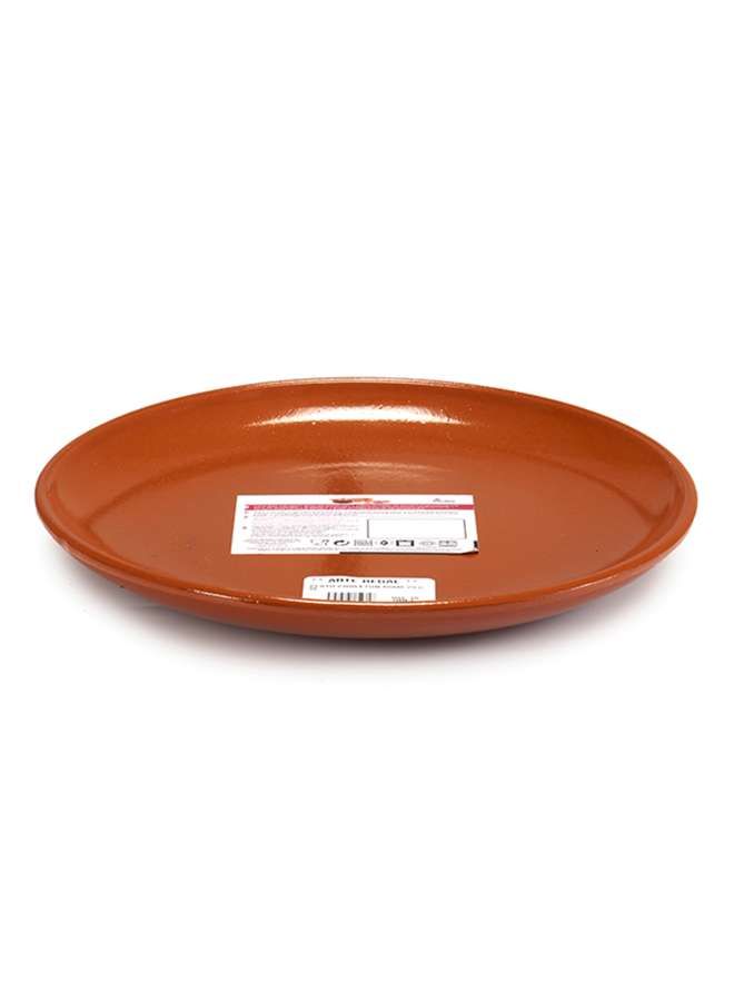 Brown Terracotta Large Steak Plate 29 cm ,Spain