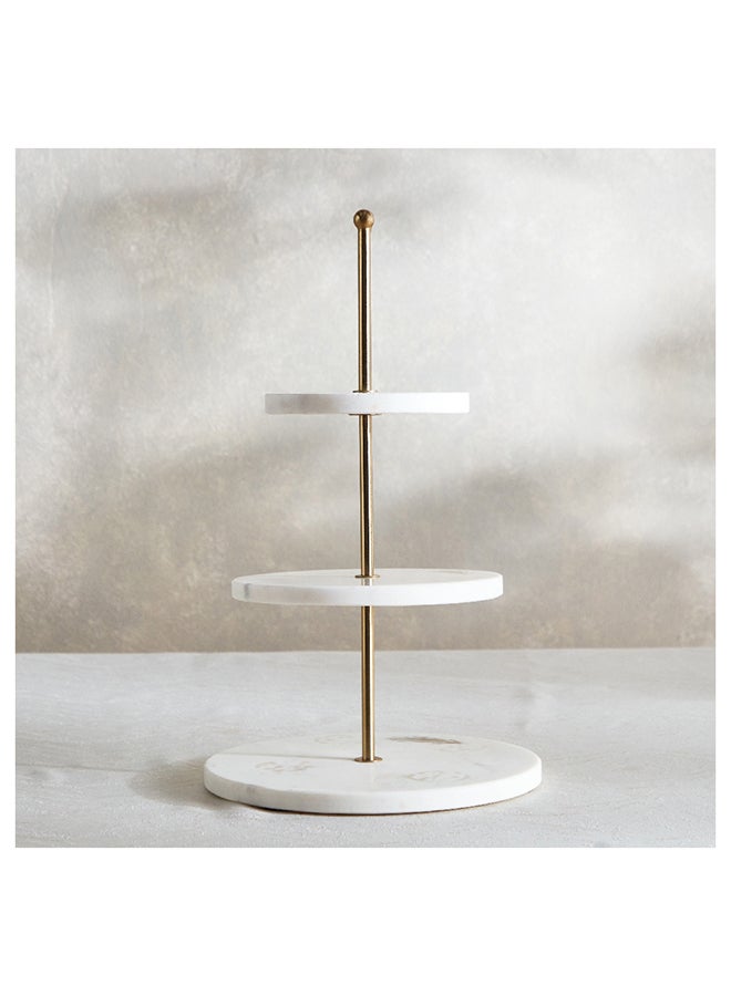 Bianca 3-Tier Cake Platter 25.5x43.5x25.5 cm