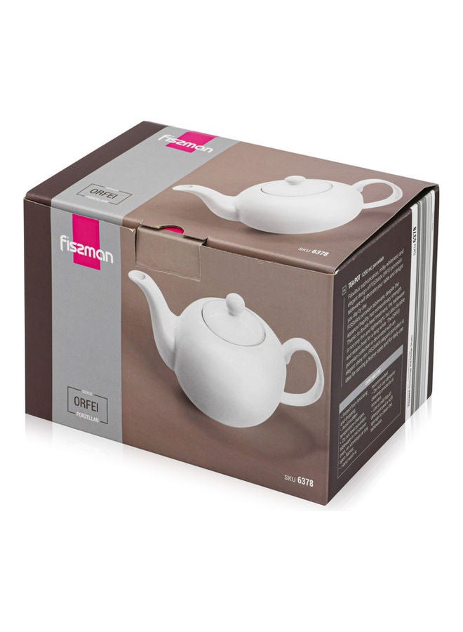 Orfei Teapot White 1200ml