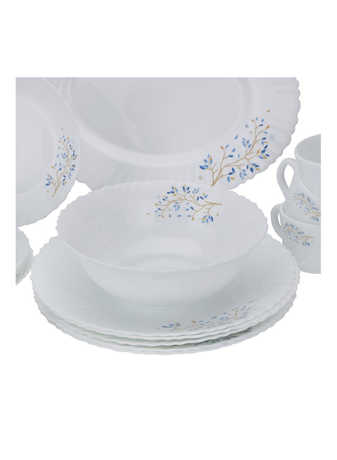 50 Pcs Opalware Dinner Set, RF10202 | Assorted Design | Lightweight, Beautiful Design Opal Dishes Sets Service for 6 Purple