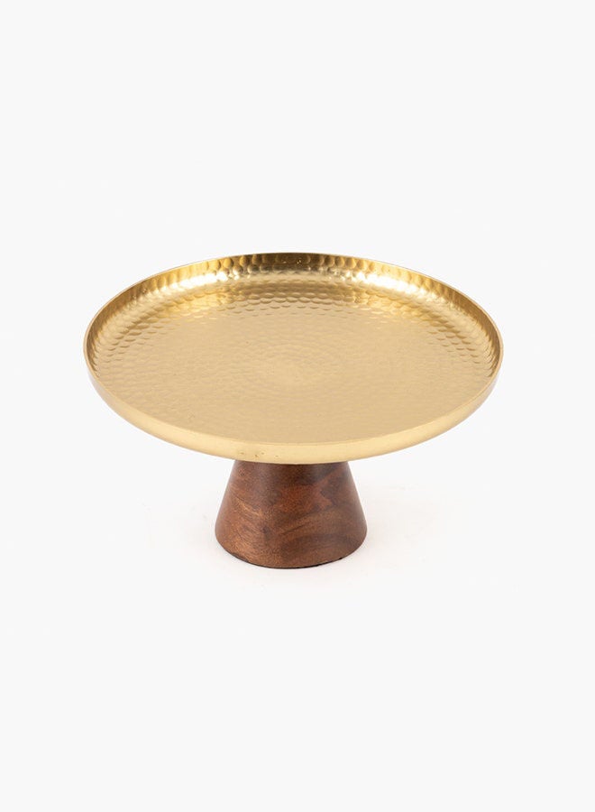 Cake Stand Matt Gd 26X26X14Cm