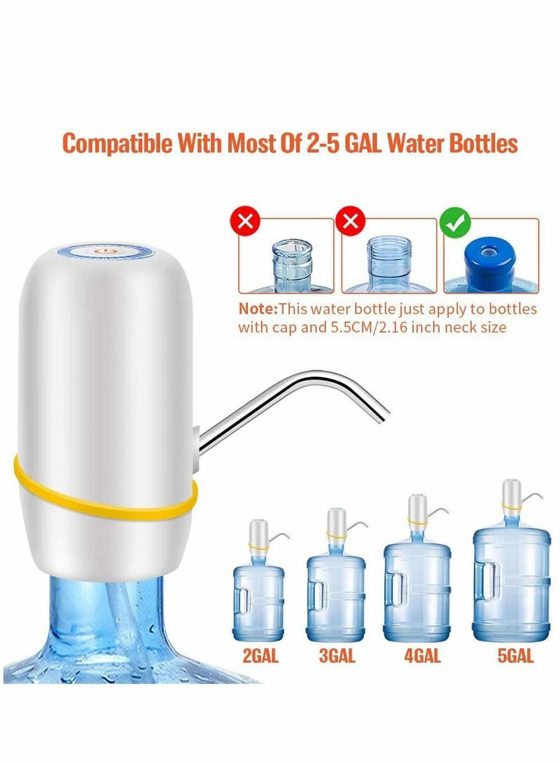 Water Bottle Pump 5 Gallon Water Dispenser USB Charging Automatic Water Bottle Dispenser Portable Electric Drinking Water Pump Switch