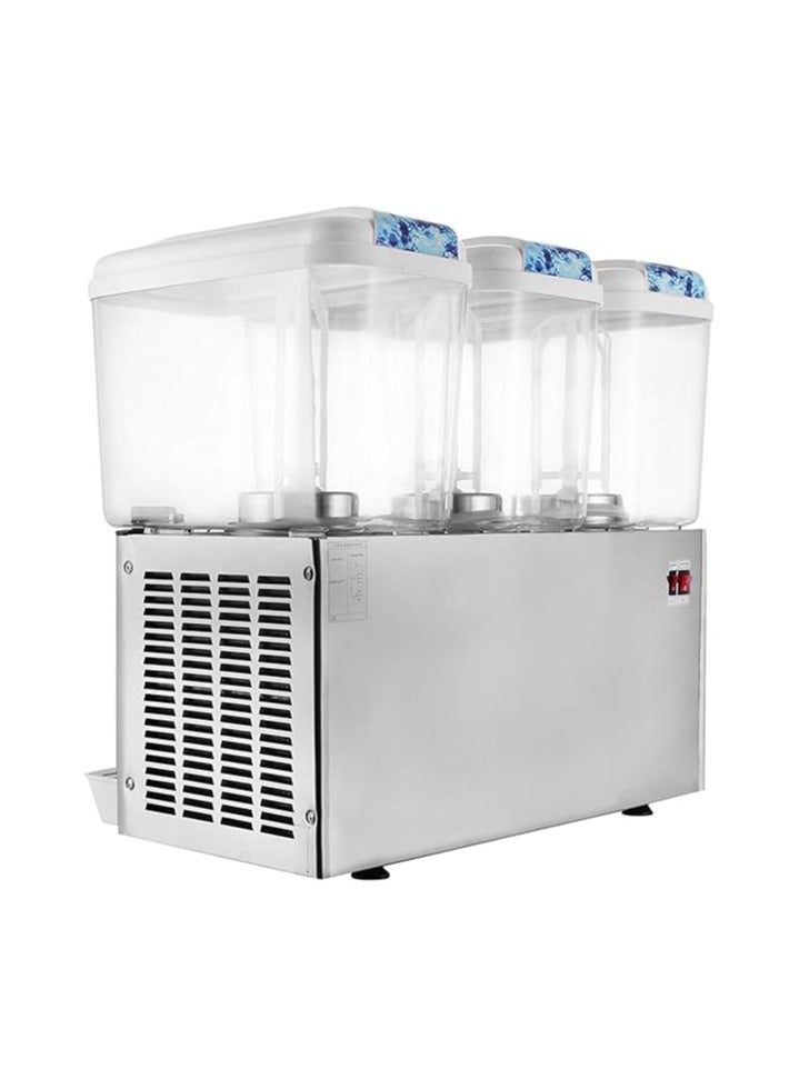 14.25 Gallon Juice Beverage Dispenser 3x12L Frozen Cold Drink Machine Orange Juice Dispenser Spray Cooling Commercial Beverage Machine