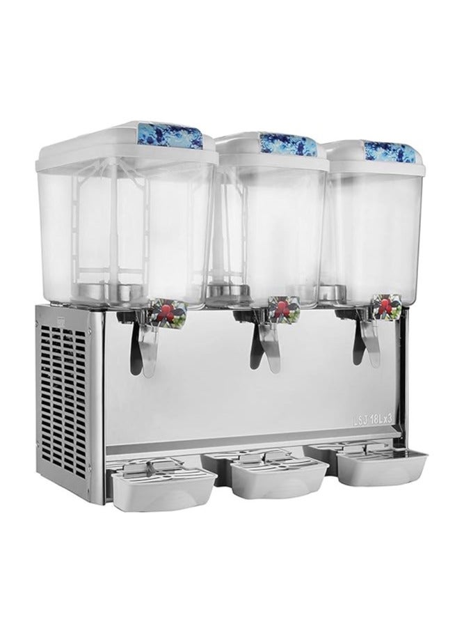 14.25 Gallon Juice Beverage Dispenser 3x12L Frozen Cold Drink Machine Orange Juice Dispenser Spray Cooling Commercial Beverage Machine