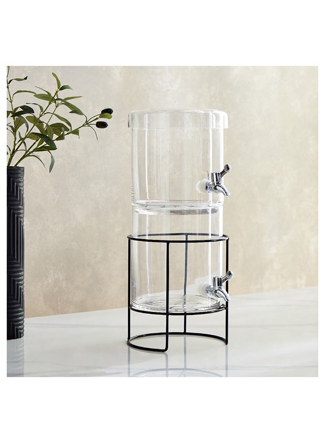 Coolers 2-Piece Glass Dispenser Set 22.6x56.6x22.6 cm